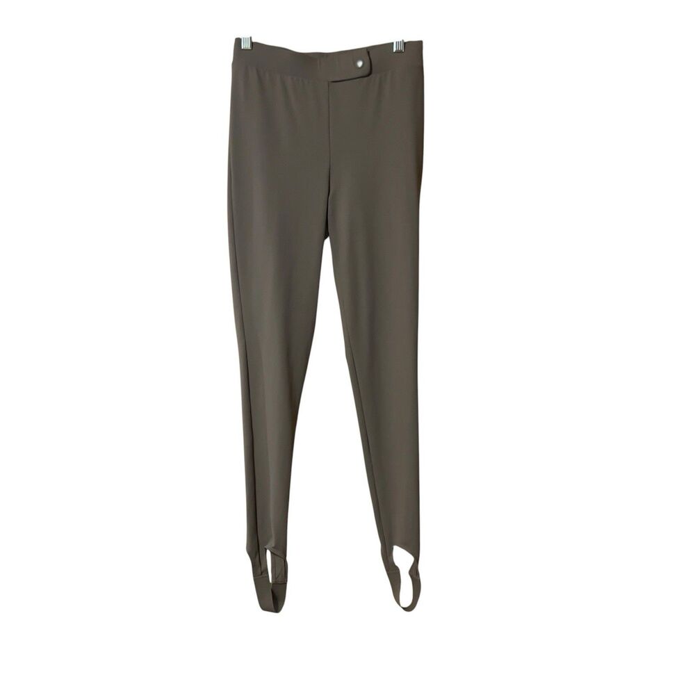 Our Body The Label Womens Size L Taupe Stretch Pull On Snap Button Stirrup Pants